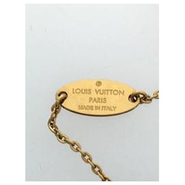 Louis Vuitton-**Louis Vuitton Gold Nanogram Bracelet-Gold hardware