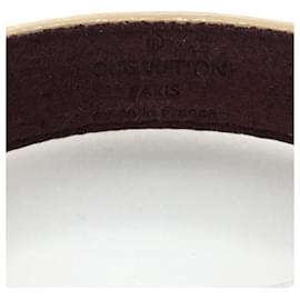 Louis Vuitton-**Beigefarbenes Lederarmband von Louis Vuitton-Beige