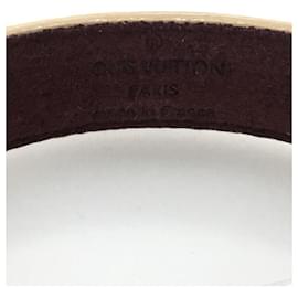 Louis Vuitton-**Pulseira de Couro Bege Louis Vuitton-Bege