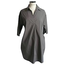 Autre Marque-MOMONI Taupe shirt dress Mint condition T38 IT-Taupe