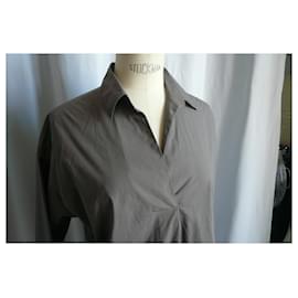 Autre Marque-MOMONI Taupe shirt dress Mint condition T38 IT-Taupe