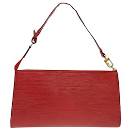Louis Vuitton-LOUIS VUITTON Epi Pochette Accessori Pouch Vintage Rosso M52947 LV Auth ar9255B-Rosso