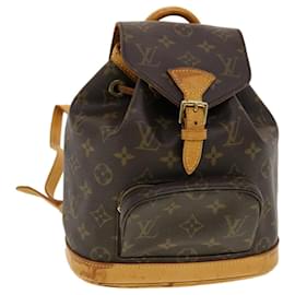 LOUIS VUITTON Monogram Mini Montsouris Brown M51137 LV Backpack Used