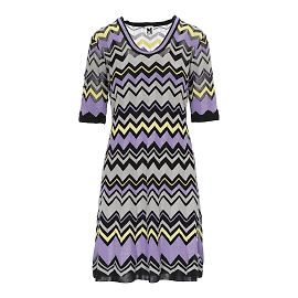 Missoni Chevron Patterned Dress Multiple colors