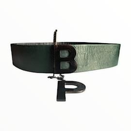Autre Marque-BERNARD PERRIS  Belts T.International XS Leather-Green