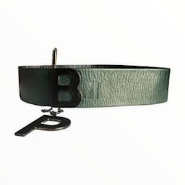 Autre Marque-BERNARD PERRIS  Belts T.International XS Leather-Green