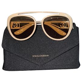 Dolce & Gabbana Hermosas gafas de sol, Flamante Castaño