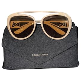 Dolce & Gabbana-Hermosas gafas de sol, Flamante-Castaño