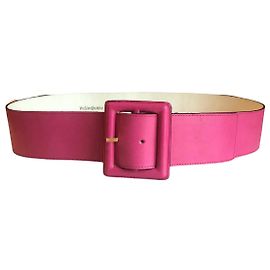 YVES SAINT LAURENT Cintos T.cm 85 couro de vaca Rosa