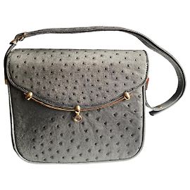Autre Marque NON SIGNE / UNSIGNED  Handbags T.  Ostrich Grey