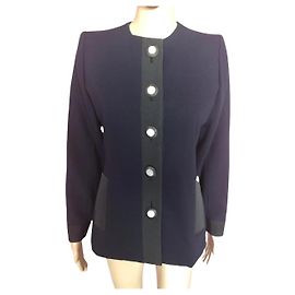 YVES SAINT LAURENT  Jackets T.FR 34 Wool Blue