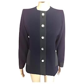 YVES SAINT LAURENT Vestes T.fr 34 Wool Bleu
