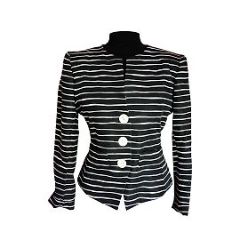 YVES SAINT LAURENT Chaquetas T.fr 38 Algodón Negro