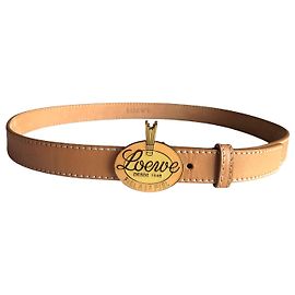LOEWE Ceintures T.cm 85 cuir de vachette Beige