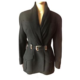 THIERRY MUGLER Giacche T.fr 38 Cachemire Nero
