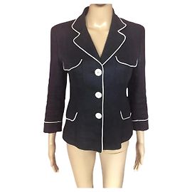 DKNY  Jackets T.fr 38 Linen Blue