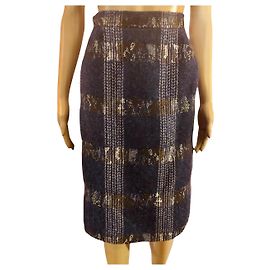 YVES SAINT LAURENT  Skirts T.fr 36 WOOL Blue