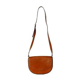 Bolsa transversal de couro Tanino Crisci Bege