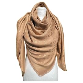 Louis Vuitton-monogram shawl-Caramel