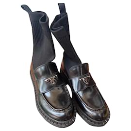 Prada-botas de tornozelo-Preto