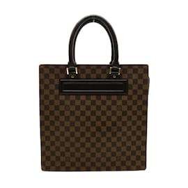 Louis Vuitton-Louis Vuitton Damier Ebene Venice Sac Plat GM Canvas Tote Bag N51146 in Excellent condition-Brown
