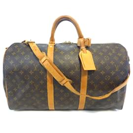 Louis Vuitton-keepall 50 Monogramm-Schultergurt – TH0995-Braun