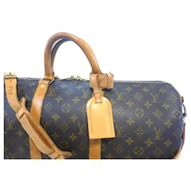 Louis Vuitton-keepall 50 Monogramm-Schultergurt – TH0995-Braun