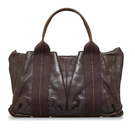 Hermès-Leather Caravan Horizontal PM-Brown