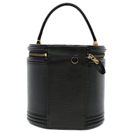 Louis Vuitton-LOUIS VUITTON Epi Cannes Hand Bag Black M48032 LV Auth 41501-Black