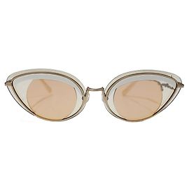 Kenzo Óculos de sol Branco Dourado