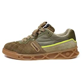 Chanel-Sneakers-Khaki