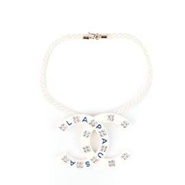 Chanel-CHANEL Halsketten T.  Plastik-Weiß