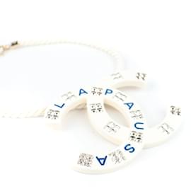 Chanel-CHANEL Halsketten T.  Plastik-Weiß