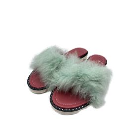 Autre Marque Mule e zoccoli Malone Souliers T.EU 42 in pelliccia sintetica Blu
