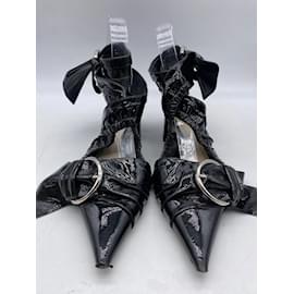 Dior-DIOR  Heels T.EU 38 Patent leather-Black