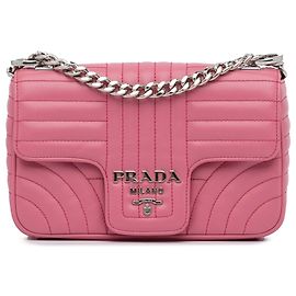 Bolsa prada rosa pequena e macia para diagrama de impunção de bezerro Rosa