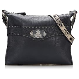 Fendi-Sac à bandoulière Fendi Selleria noir-Noir
