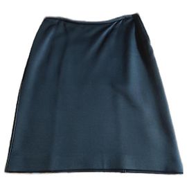 Jupe noire Giorgio Armani en polyester Noir