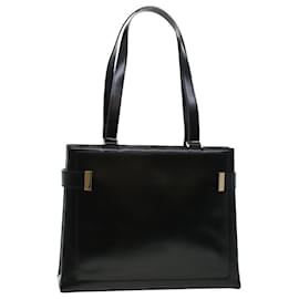 Gucci-GUCCI Shoulder Bag Leather Black 00221130333 Auth bs5042-Black