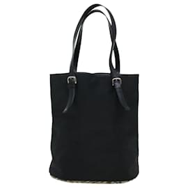 Autre Marque-Burberrys Nova Check Shoulder Bag Nylon Black Auth cl506-Black