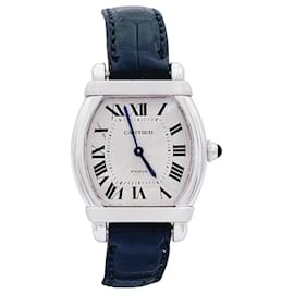 Cartier-Cartier watch, "Chinese Turtle", platinum, WHITE GOLD, cuir.-Other