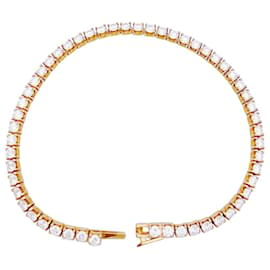 Cartier-Bracelet Cartier, "Lignes Essentielles", or rose, diamants.-Autre