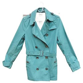 trench Burberry Brit size 38 Blu chiaro
