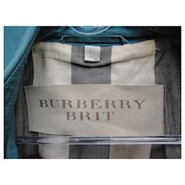 Burberry Brit-gabardina Burberry tamaño británico 38-Azul claro