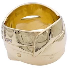 Chanel-Chanel Ring, „Bolduc-Signatur“, gelbes Gold, Diamanten.-Andere