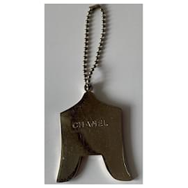 Chanel CC Bag Charm - Silver Keychains, Accessories - CHA106925