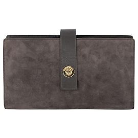 bolsa Loro Piana/WOS com pulseira em camurça marrom Marrom