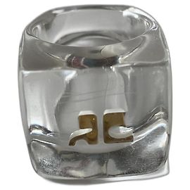 Courreges argolas Fora de branco