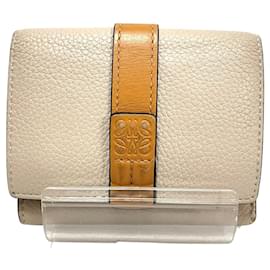 Loewe-Loewe Trifold Wallet-Beige
