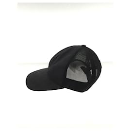 Gucci-**Gorra de malla negra Gucci-Negro